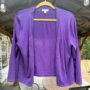 Macys Charter Club Open-Front Cardigan Sweater Large